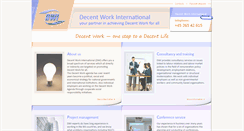 Desktop Screenshot of decent-work.com