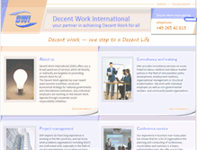 Tablet Screenshot of decent-work.com